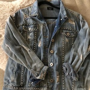 Distressed Jean Jacket